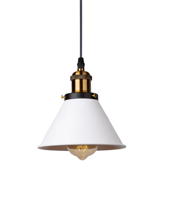 Luminária Pendente Loft Retrô E27 – Lustre de Teto Estilo Industrial para Cozinha, Sala de Jantar, Quarto e Decoração