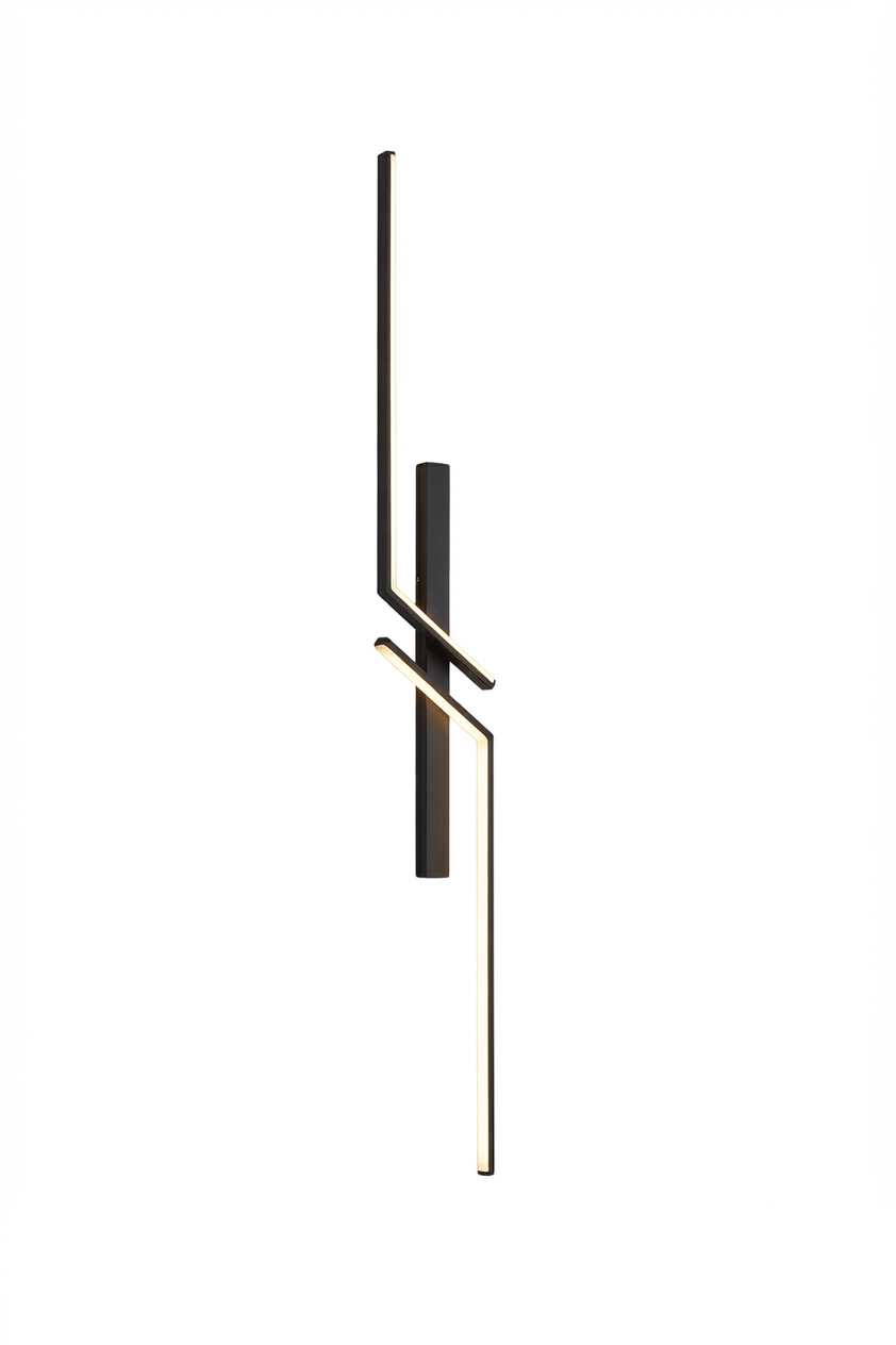 Arandela LED Linear Moderna com Controle Remoto – Luminária de Parede para Sala, Quarto e Cabeceira