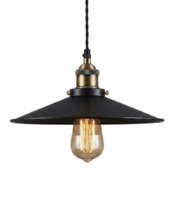Lustre Pendente Industrial Vintage E27 – Estilo Loft em Metal para Sala, Cozinha, Bar, Restaurante e Decoração
