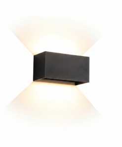 Arandela LED IP65 6W/12W – Luminária de Parede em Alumínio para Áreas Internas e Externas