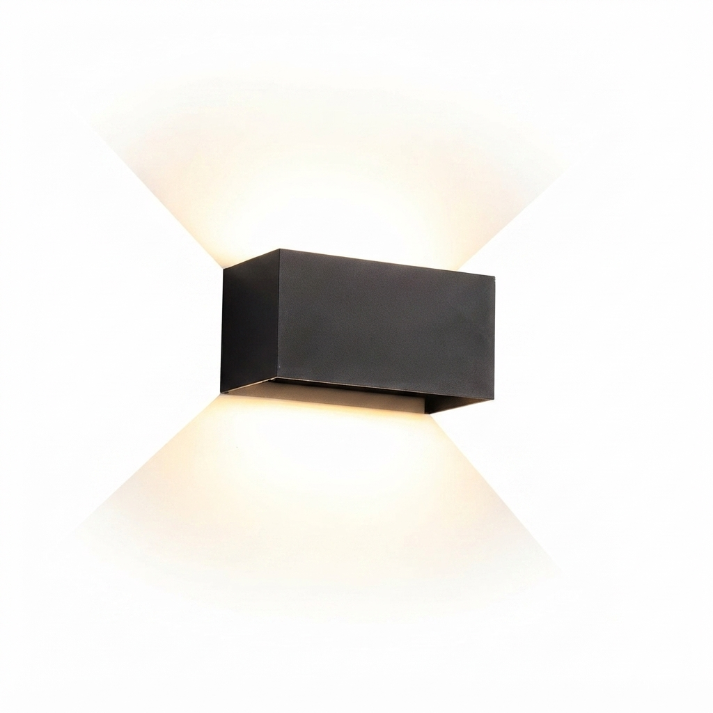 Arandela LED IP65 6W/12W – Luminária de Parede em Alumínio para Áreas Internas e Externas