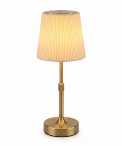 Abajur de Mesa Recarregável Touch Premium – Luminária LED Decorativa para Quarto, Hotel e Cabeceira | Metal Center Brasil
