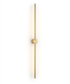 Arandela LED Linear Premium Dourada – Luminária de Parede Moderna para Quarto, Sala e Corredor
